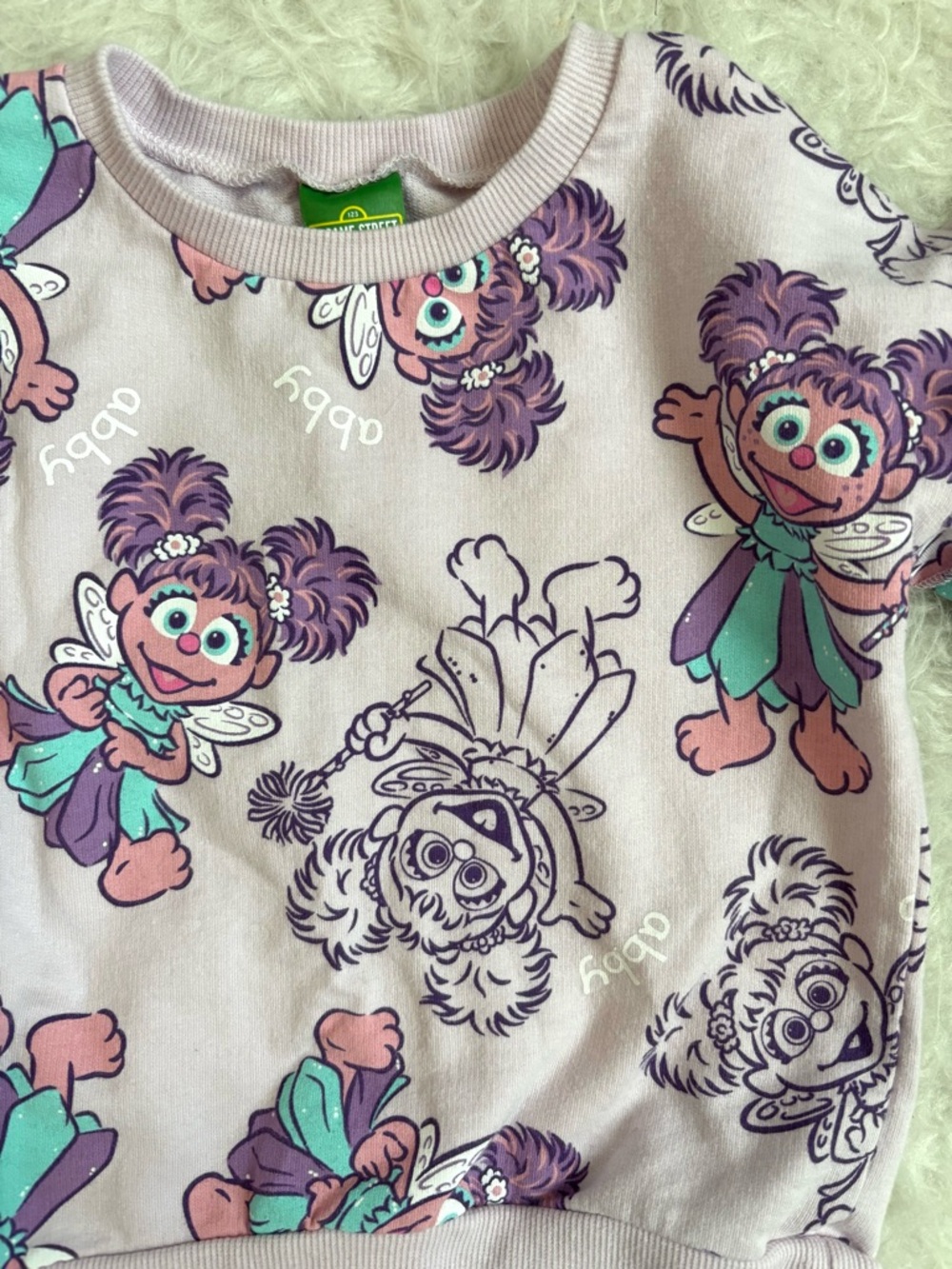 Sesame Street Purple & Teal Abby Cadabby Cozy Sweatshirt & Jogger Set - Picture 4 of 4